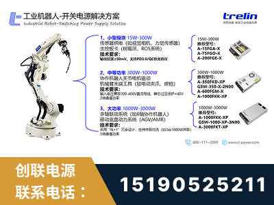 衢州-工业机器人-开关电源解决方案